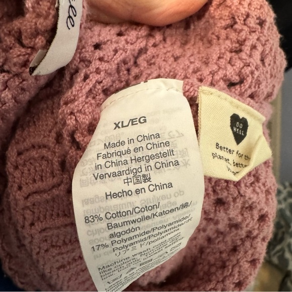 Madewell Open Stitch Auston Pullover Cotton Blend Sweater - Picture 4 of 5